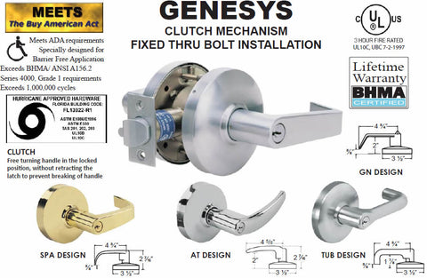 SPA1 **SPA DESIGN LEVER (Only) - Genesys Series**