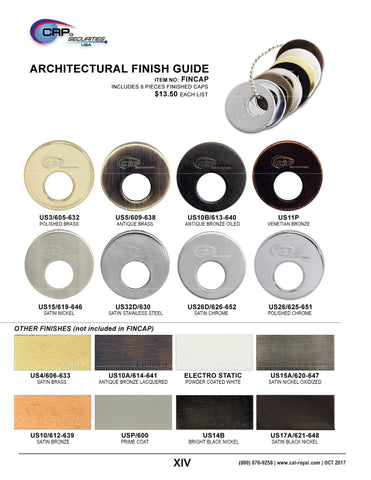 US Finishes/Colors