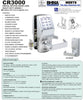 CR3000 **ELECTRONIC LATCH BOLT OPERATED**