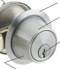 GL162234 **DOUBLE CYLINDER GATE LATCH** (2 3/4" backset)