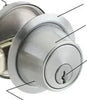 GL162 **DOUBLE CYLINDER GATE LATCH** (2 3/8" backset)