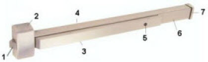 2200EO36 ...CAL-ROYAL Rim Exit Device