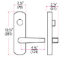 NESC9840 **Dummy Lever for Exit Devices**