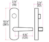 ESC7740 **Dummy Lever for Exit Devices**
