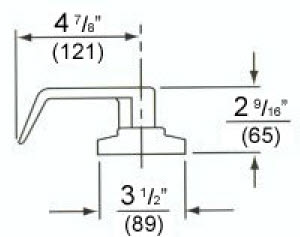 ENTOOL GN **Entrance Lever with Keyed Cylinder for Exit Devices**