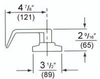 ENTOOL GN **Entrance Lever with Keyed Cylinder for Exit Devices**