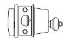 GL160 **SINGLE CYLINDER GATE LATCH** (2 3/8" backset)